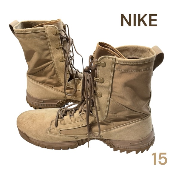 Nike Other - Nike SFB JUNGLE LEATHER BOOTS MENS US 15 TAN COMBAT MILITARY LACE UP TACTICAL